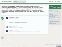 Tablet Screenshot of firstgradestjoes.wikispaces.com