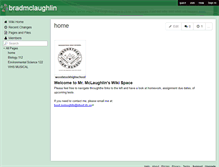 Tablet Screenshot of bradmclaughlin.wikispaces.com