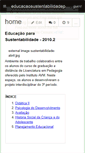 Mobile Screenshot of educacaosustentabilidadepedagogiaavm.wikispaces.com