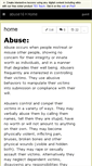 Mobile Screenshot of abuse16.wikispaces.com