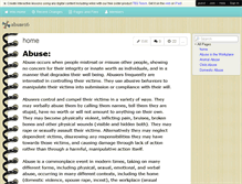 Tablet Screenshot of abuse16.wikispaces.com