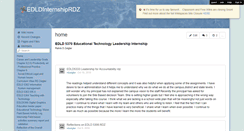Desktop Screenshot of edldinternshiprdz.wikispaces.com