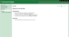 Desktop Screenshot of famousmichigan.wikispaces.com