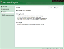 Tablet Screenshot of famousmichigan.wikispaces.com