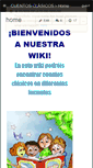 Mobile Screenshot of cuentosclasicos.wikispaces.com