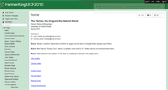 Desktop Screenshot of farmerkingucf2010.wikispaces.com