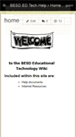 Mobile Screenshot of besdedtechhelp.wikispaces.com