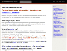 Tablet Screenshot of interhigh-history.wikispaces.com