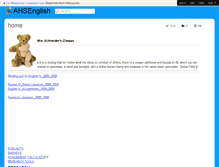 Tablet Screenshot of ahsenglish.wikispaces.com