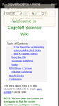 Mobile Screenshot of copyleftscience.wikispaces.com