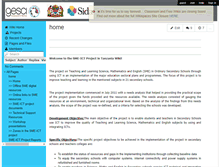 Tablet Screenshot of ict4-science-maths-english-tanzania.wikispaces.com