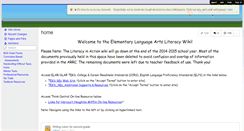 Desktop Screenshot of literacy-in-action.wikispaces.com