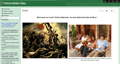 Desktop Screenshot of histoirebatxi-bac.wikispaces.com
