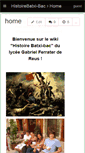 Mobile Screenshot of histoirebatxi-bac.wikispaces.com