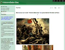 Tablet Screenshot of histoirebatxi-bac.wikispaces.com