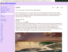 Tablet Screenshot of amlitmuseum.wikispaces.com