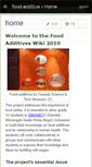 Mobile Screenshot of food-additive.wikispaces.com