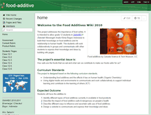 Tablet Screenshot of food-additive.wikispaces.com