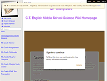 Tablet Screenshot of ctemsscience.wikispaces.com