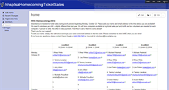 Desktop Screenshot of hhsptsahomecomingticketsales.wikispaces.com