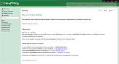 Desktop Screenshot of easywriting.wikispaces.com