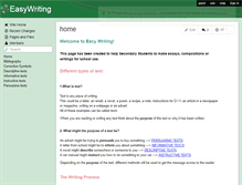 Tablet Screenshot of easywriting.wikispaces.com
