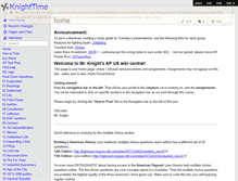 Tablet Screenshot of knighttime.wikispaces.com