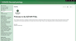 Desktop Screenshot of kin450-neurophysiology.wikispaces.com