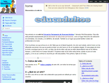 Tablet Screenshot of educadultos.wikispaces.com