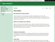 Tablet Screenshot of albinodolphin.wikispaces.com