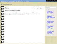 Tablet Screenshot of chhsmediacenter.wikispaces.com