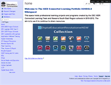 Tablet Screenshot of iserconnectedlearning.wikispaces.com