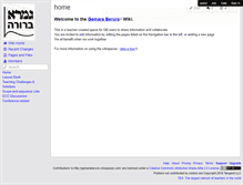 Tablet Screenshot of gemaraberura.wikispaces.com