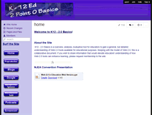 Tablet Screenshot of k12ed2point0basics.wikispaces.com