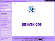 Tablet Screenshot of doctoradocienciasdelaeducacion.wikispaces.com