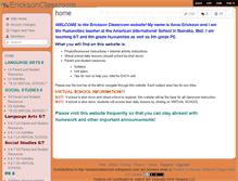 Tablet Screenshot of ericksonclassroom.wikispaces.com
