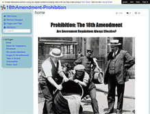 Tablet Screenshot of 18thamendment-prohibition.wikispaces.com