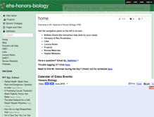 Tablet Screenshot of ehs-honors-biology.wikispaces.com