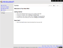 Tablet Screenshot of introbustest1.wikispaces.com