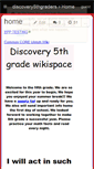 Mobile Screenshot of discovery5thgraders.wikispaces.com