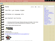 Tablet Screenshot of jenniferhigdon.wikispaces.com