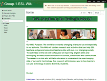 Tablet Screenshot of group-1-esl-wiki.wikispaces.com