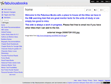 Tablet Screenshot of fabulousbooks.wikispaces.com