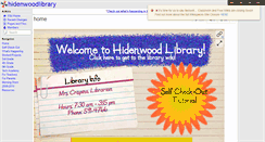 Desktop Screenshot of hidenwoodlibrary.wikispaces.com