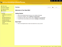 Tablet Screenshot of elmundodelprofesorflores.wikispaces.com