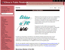 Tablet Screenshot of ethicsinpr.wikispaces.com
