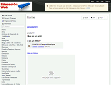 Tablet Screenshot of educacionweb.wikispaces.com