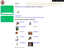 Tablet Screenshot of gdms8.wikispaces.com