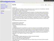 Tablet Screenshot of foretagsekonomi.wikispaces.com