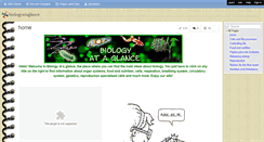 Desktop Screenshot of biologyataglance.wikispaces.com